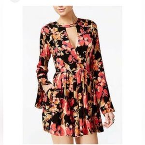 FREE PEOPLE Tegan Border Print Mini Dress size S